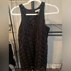 Lovers and friends black dress lace up